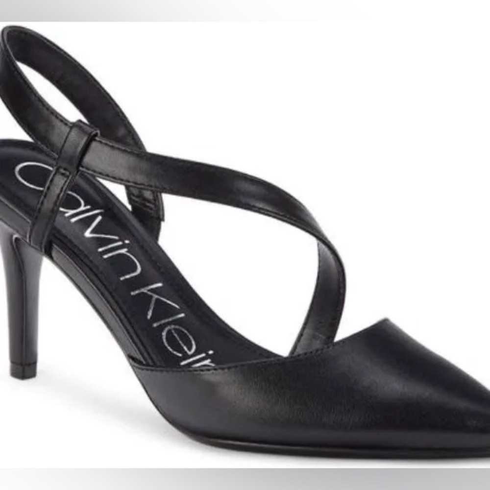 Calvin Klein Women's Black Pointed Toe Pumps High Heels Size 8.5
